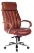 Кресло для руководителя Бюрократ T-9922WALNUT светло-коричневая кожа